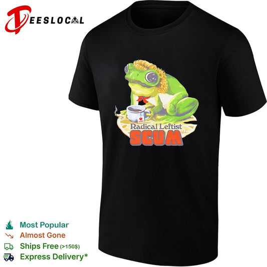 Frog drinking tea radical leftist scum shirt