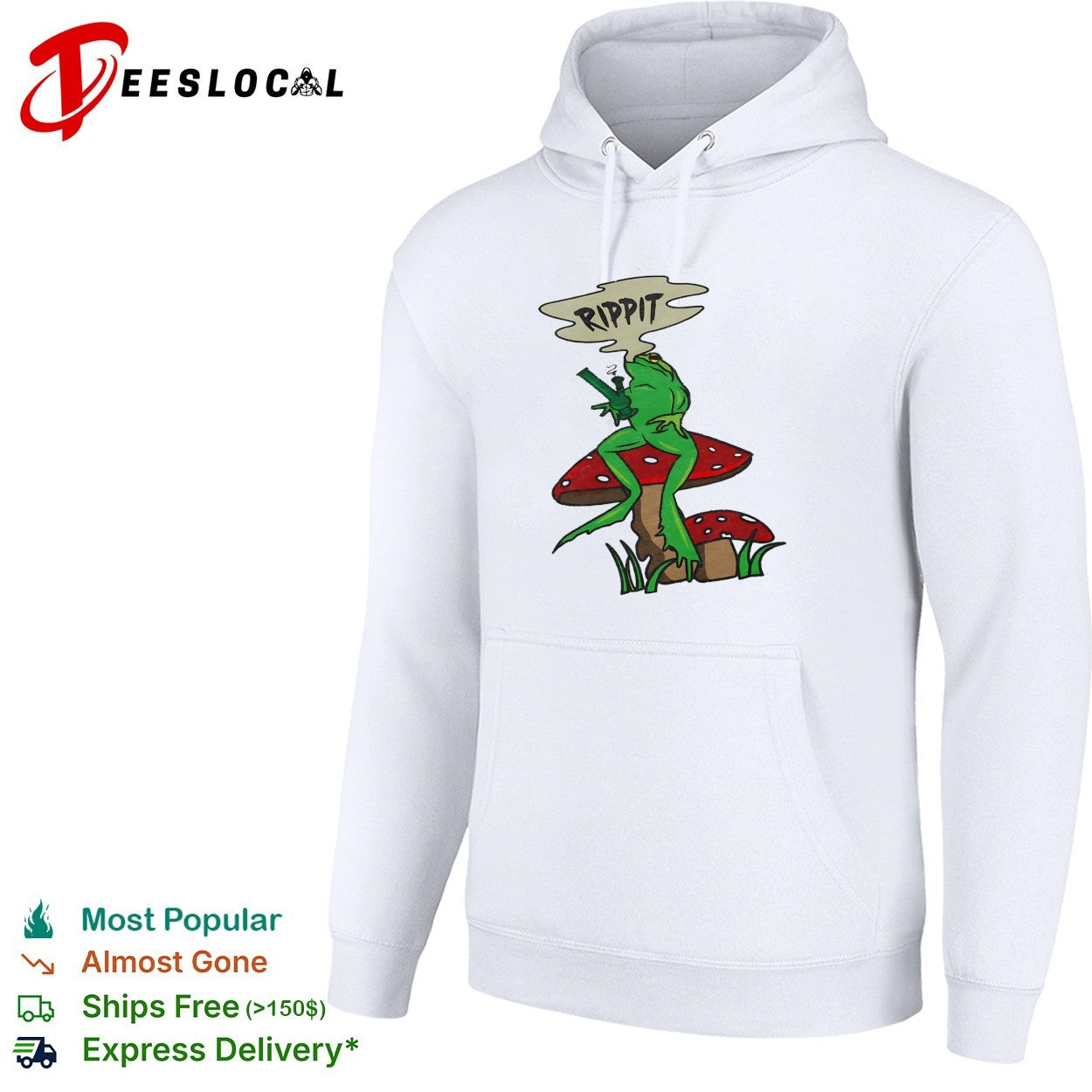 Frog holding gun rippit shirt
