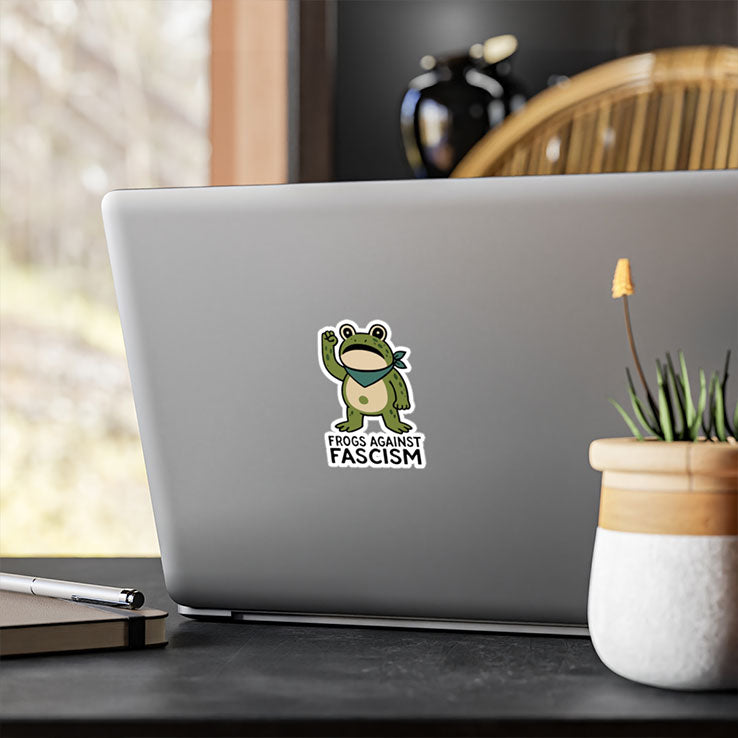 Frogs Against Fascism Sticker