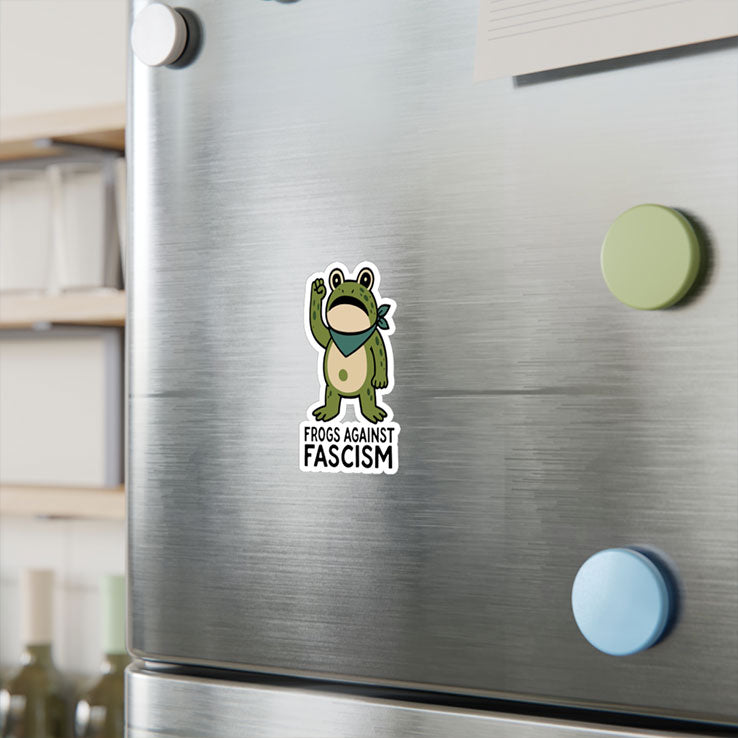 Frogs Against Fascism Sticker