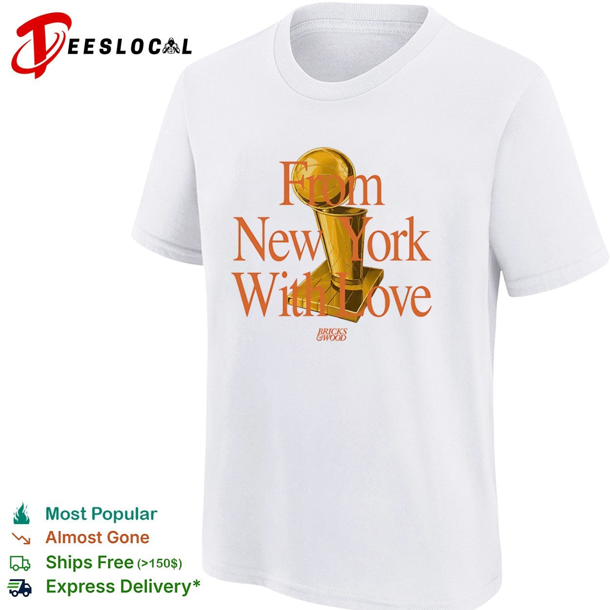 From New York With Love Bricks and Wood Championship Trophy shirt