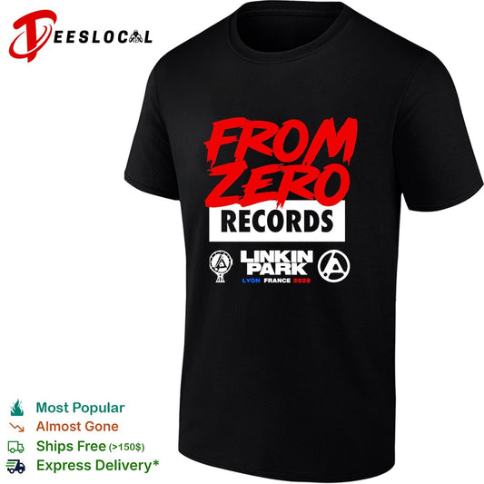 From Zero Records rock concert Lyon France 2026 logo art shirt