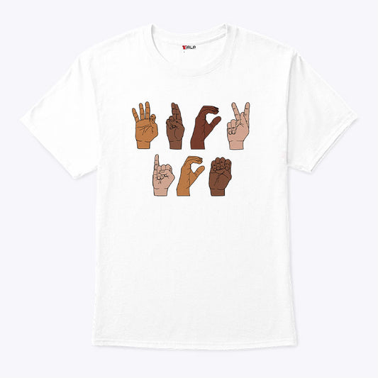 Fuck ICE Hand Sign Language T Shirt