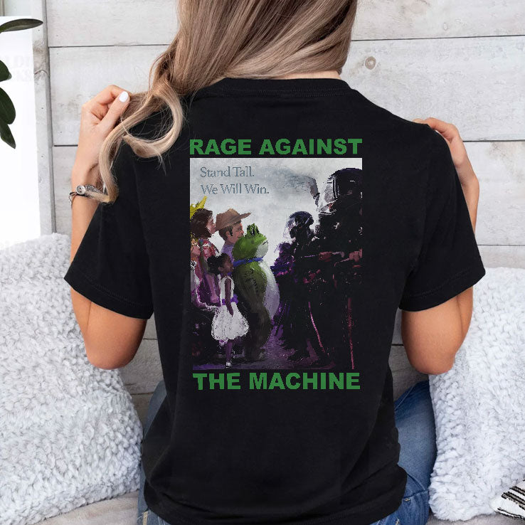 Fuck ICE Rage Against The Machine Portland Frog Shirt