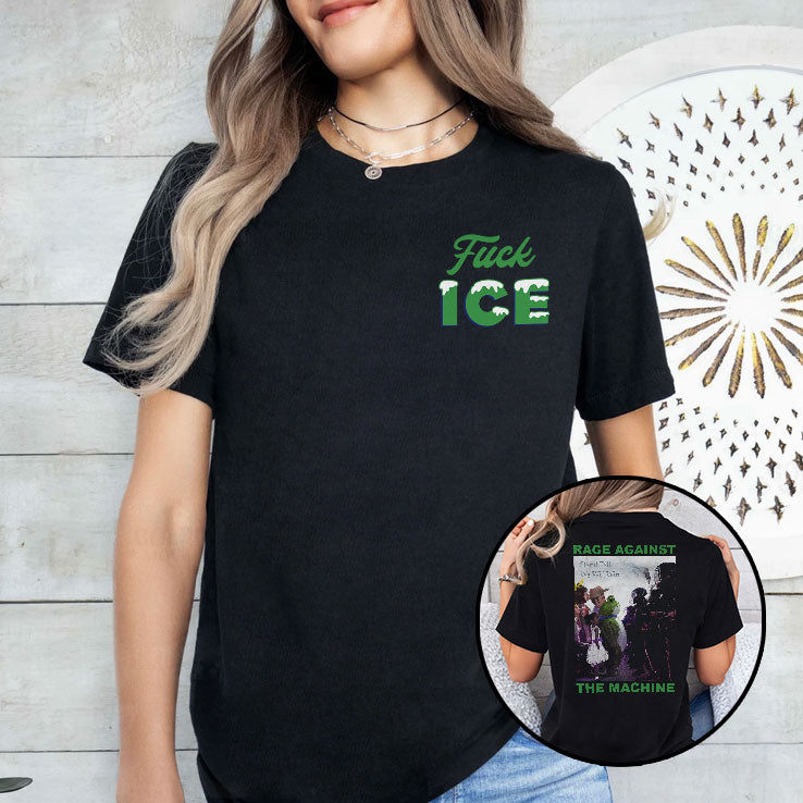 Fuck ICE Rage Against The Machine Portland Frog Shirt