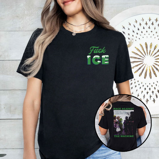 Fuck ICE Rage Against The Machine Portland Frog Shirt