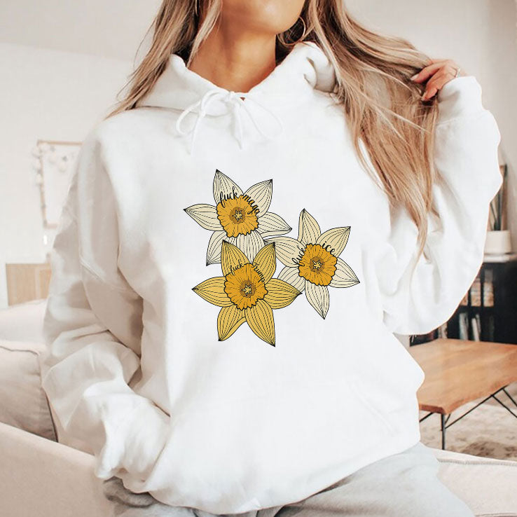 Fuck MAGA Fuck Trump Fuck ICE Yellow Daffodil Trio Shirt