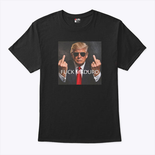 Fuck Maduro Donald Trump Middle Finger T Shirt