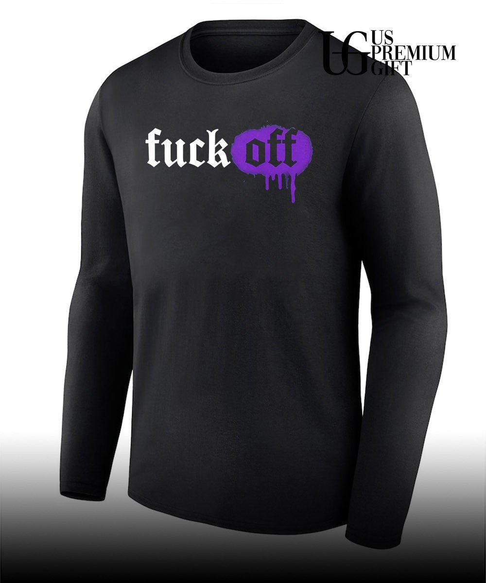 Fuck off dripping paint aesthetic shirt