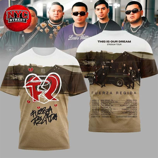 Fuerza Regida Pero No Te Enamores 2026 Stadium Tour Two Sided Shirt