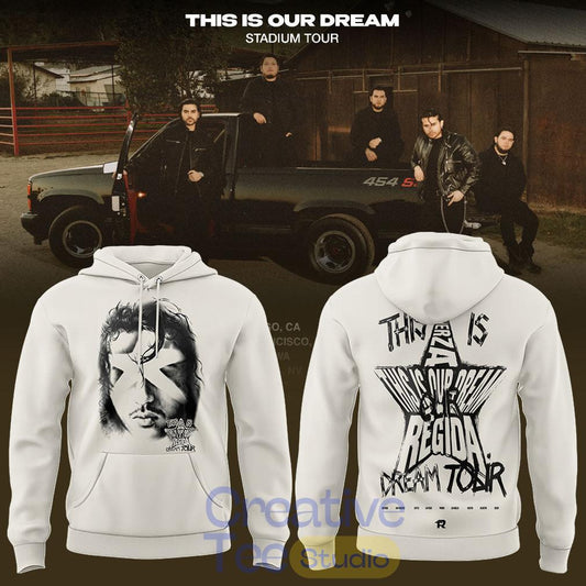 Fuerza Regida White This is Our Dream Tour 2026 Edition Hoodie