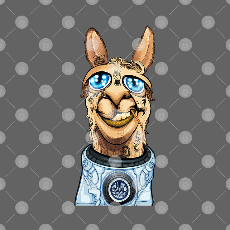 Funny Astronaut Llama T Shirt