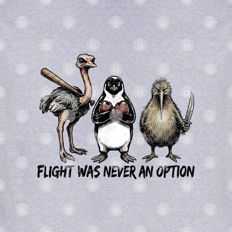 Funny Birds Squad Vintage Flight Was Never An Option T Shirt