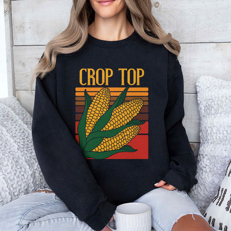 Funny Crop Top Corn T Shirt