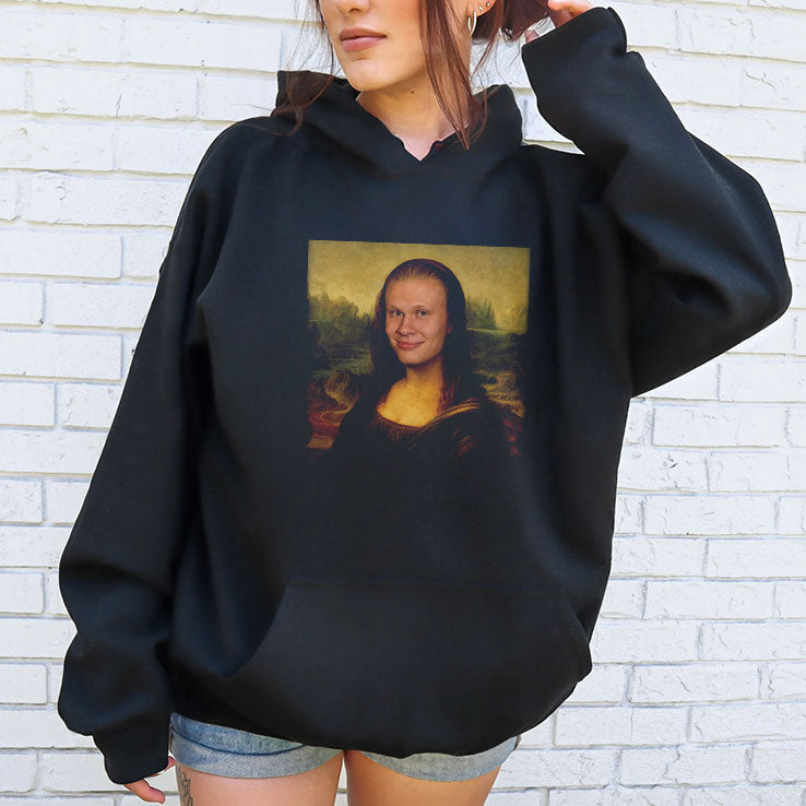 Funny Erling Haaland Meme Mona Lisa Shirt