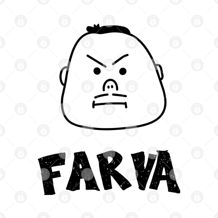 Funny Farva Bachelor Party Drawing Cartoon Big Head T Shirt