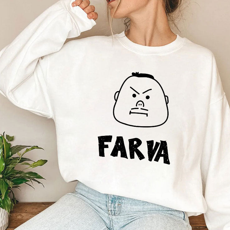 Funny Farva Bachelor Party Drawing Cartoon Big Head T Shirt
