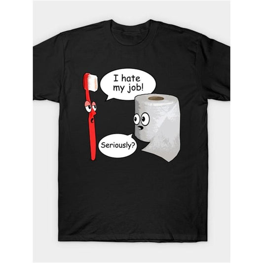 [Funny Job T-Shirt] Funny Men's Short Sleeve T-Shirt - I Hate My Job! Made in USA