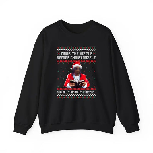 Funny Rapper Christmas Jumper, Ugly Christmas Sweater Funny Christmas Sweatshirt, Christmas Sweater, Gangsta Wrapper, Holiday Sweater