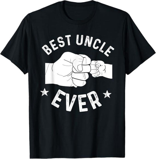 Funny Uncle Shirts, Gifts For Uncle, Funny Best Uncle Ever Fist-bump T-Shirt - Menswear Casual Cotton