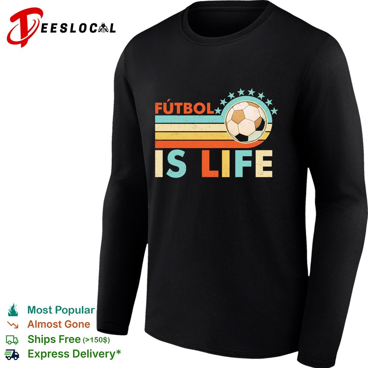 Futbol is life football vintage shirt