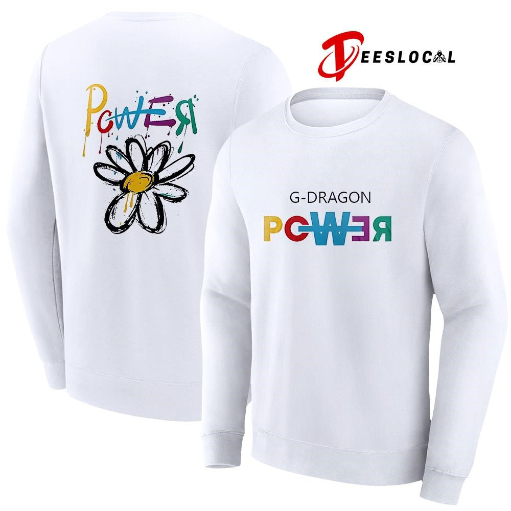 G Dragon Power world tour flower handraw graphic shirt