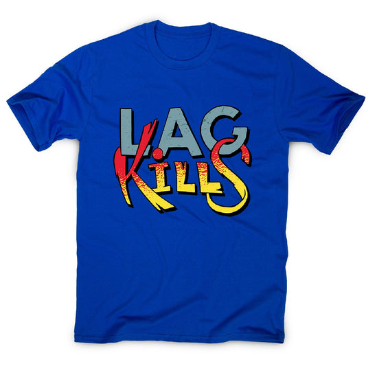 Gamer lag kills - men's funny premium t-shirt