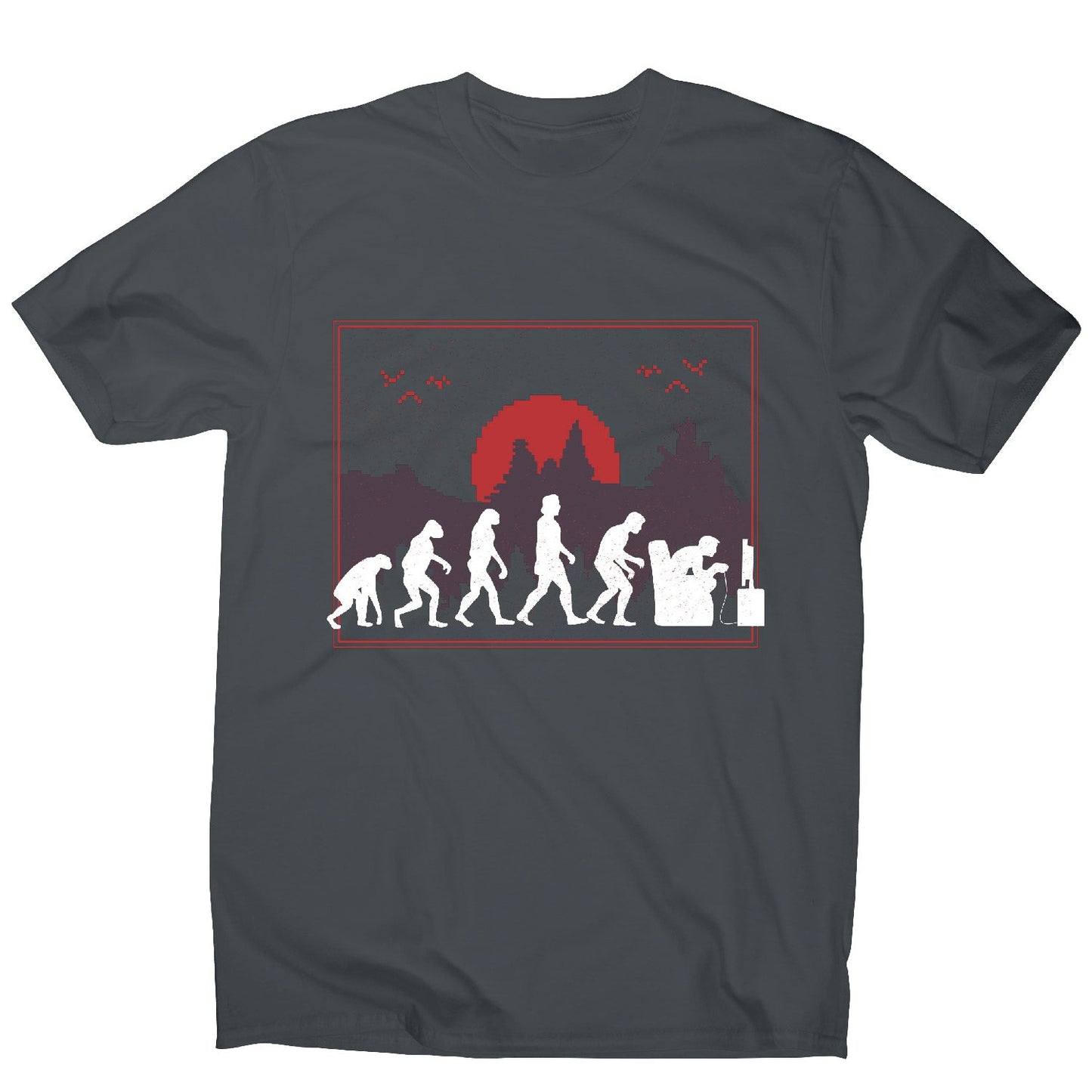 Gaming evolution - men's funny premium t-shirt