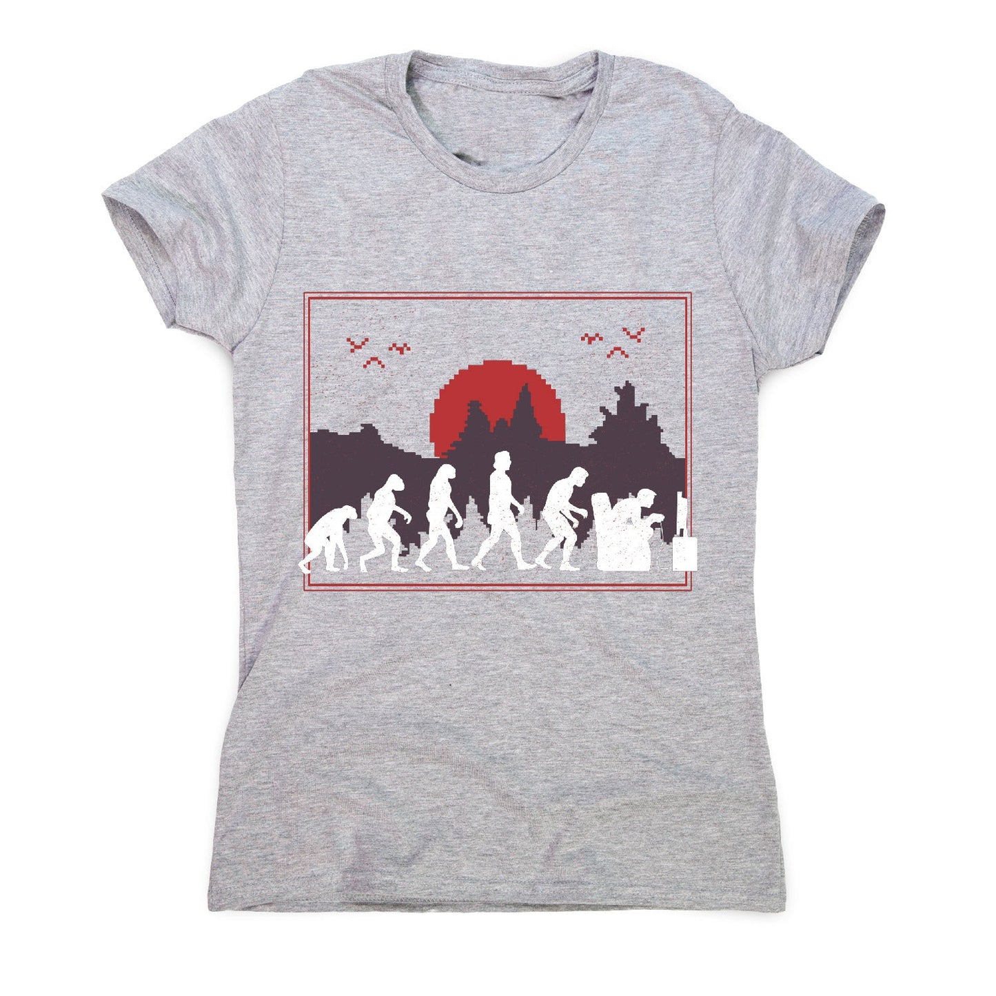 Gaming evolution - women's funny premium t-shirt