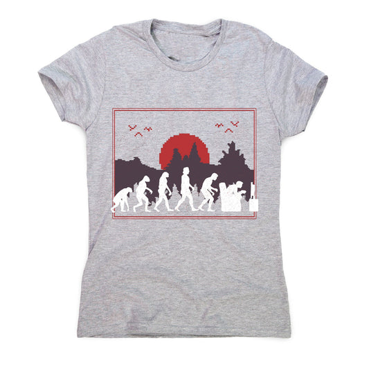 Gaming evolution - women's funny premium t-shirt