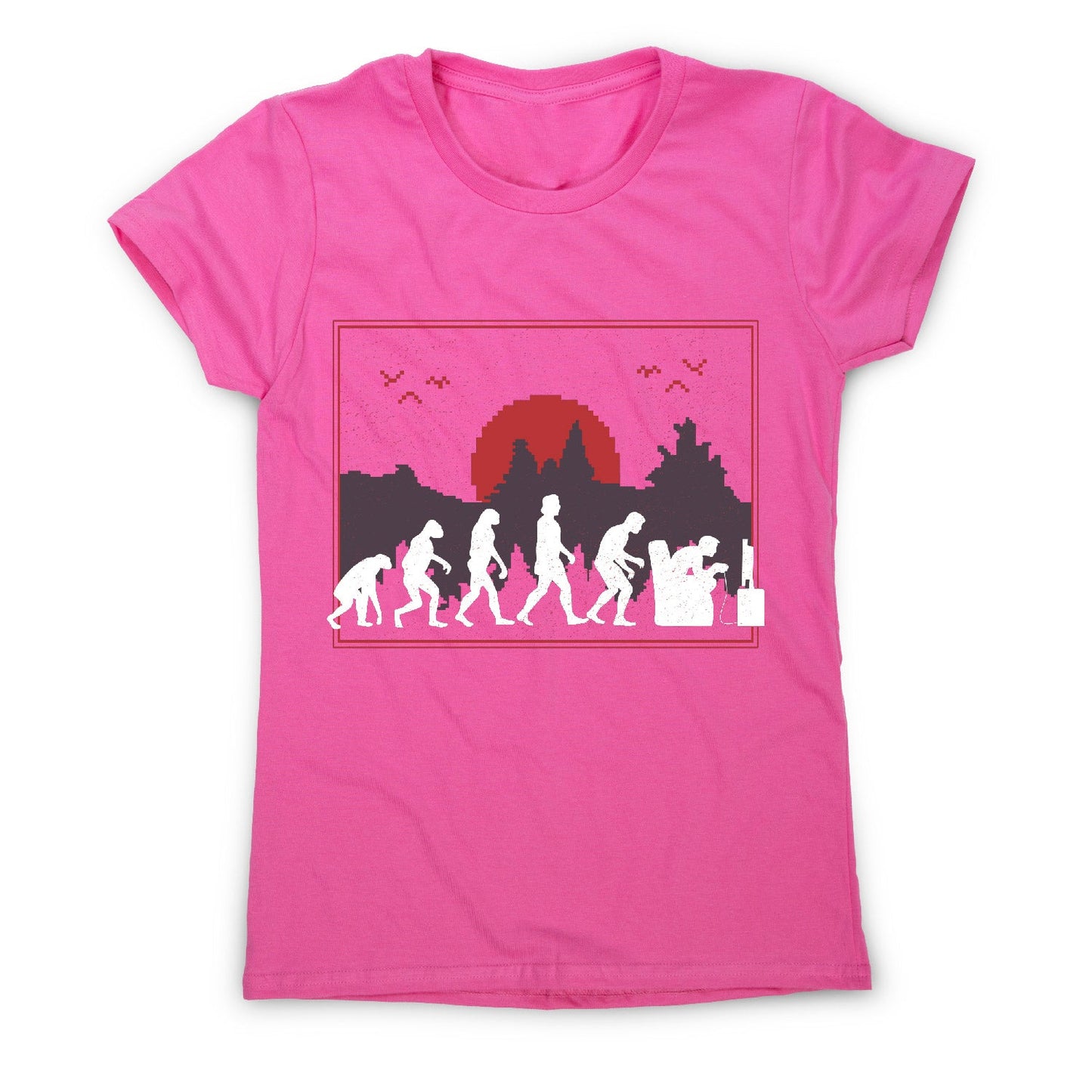 Gaming evolution - women's funny premium t-shirt