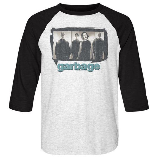 Garbage - Panels - 3/4 Sleeve - Heather - Adult - Raglan Shirt