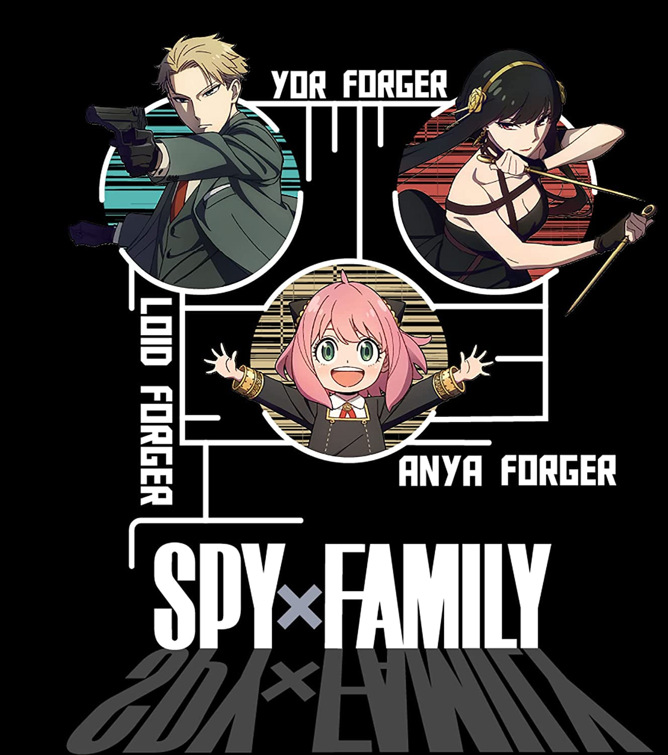 Spy X Family - Teaser Art 02 Adult Men T-Shirt - clothing by TeeHivey.com (Image 4)