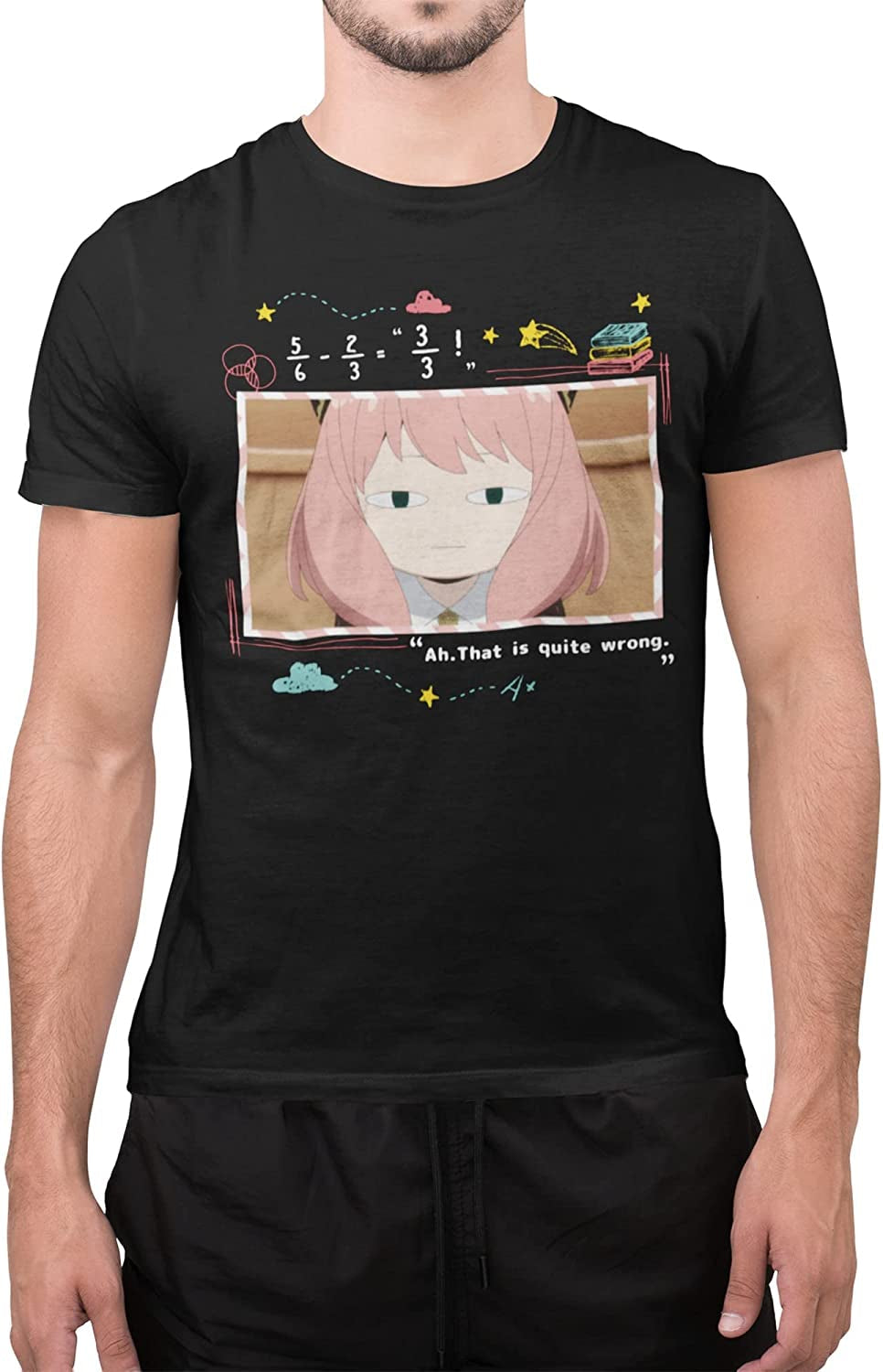 Spy X Family - Anya Forger's Expression Adult Men T-Shirt - clothing by TeeHivey.com (Image 2)