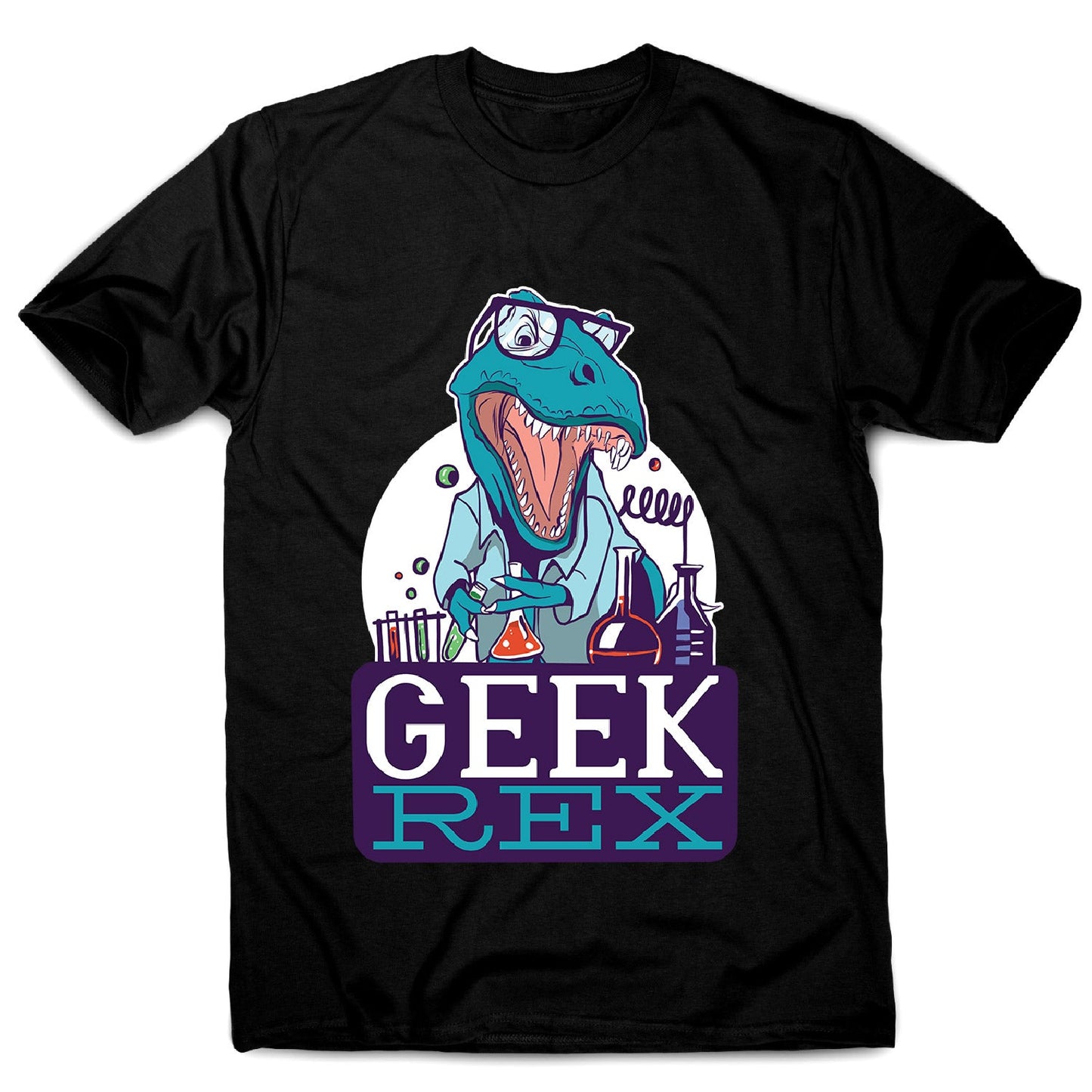 Geek t-rex - men's funny premium t-shirt