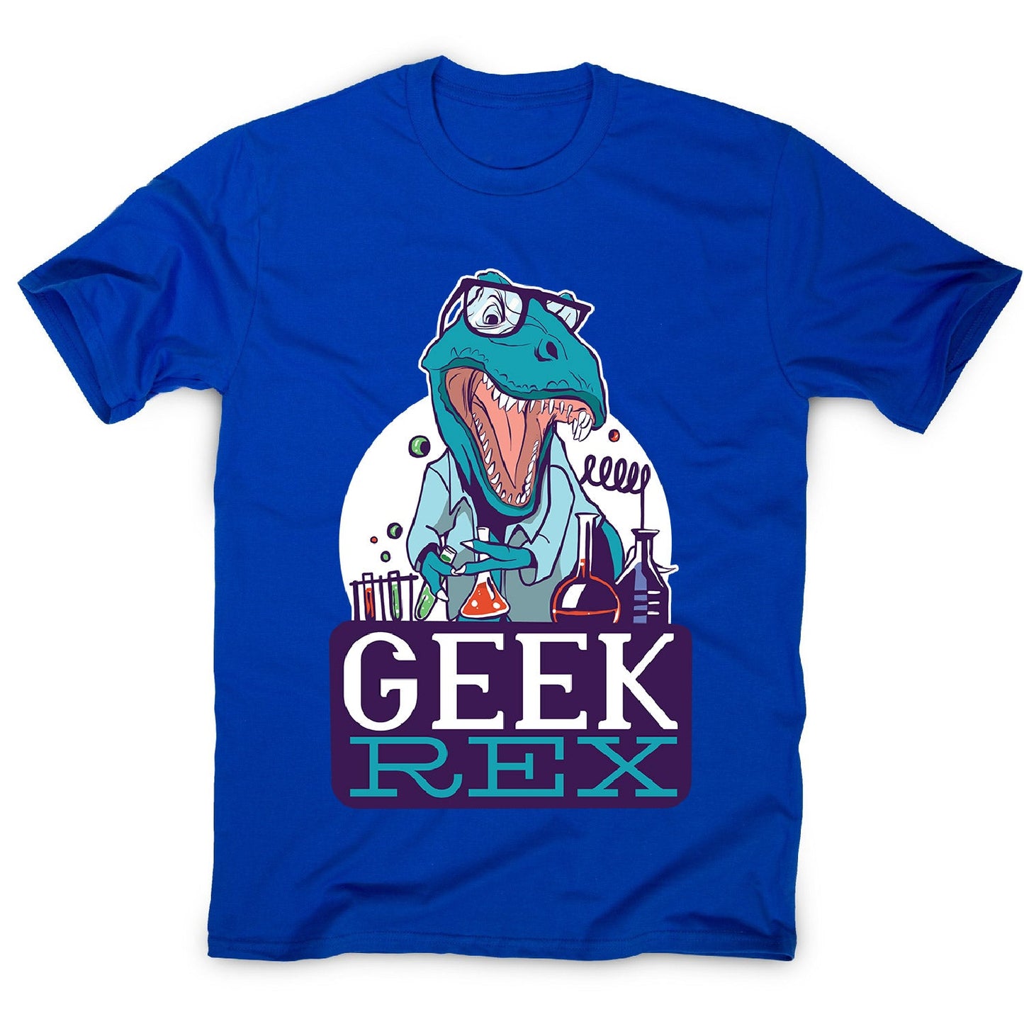 Geek t-rex - men's funny premium t-shirt