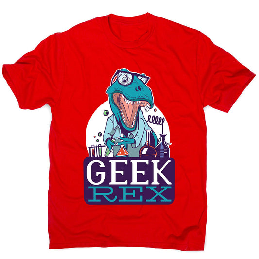 Geek t-rex - men's funny premium t-shirt