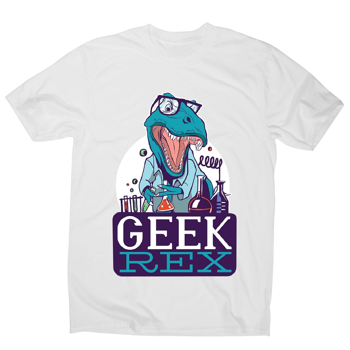 Geek t-rex - men's funny premium t-shirt