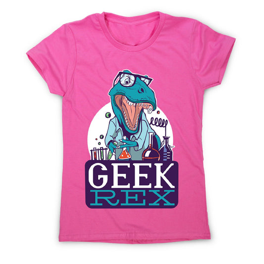 Geek t-rex - women's funny premium t-shirt