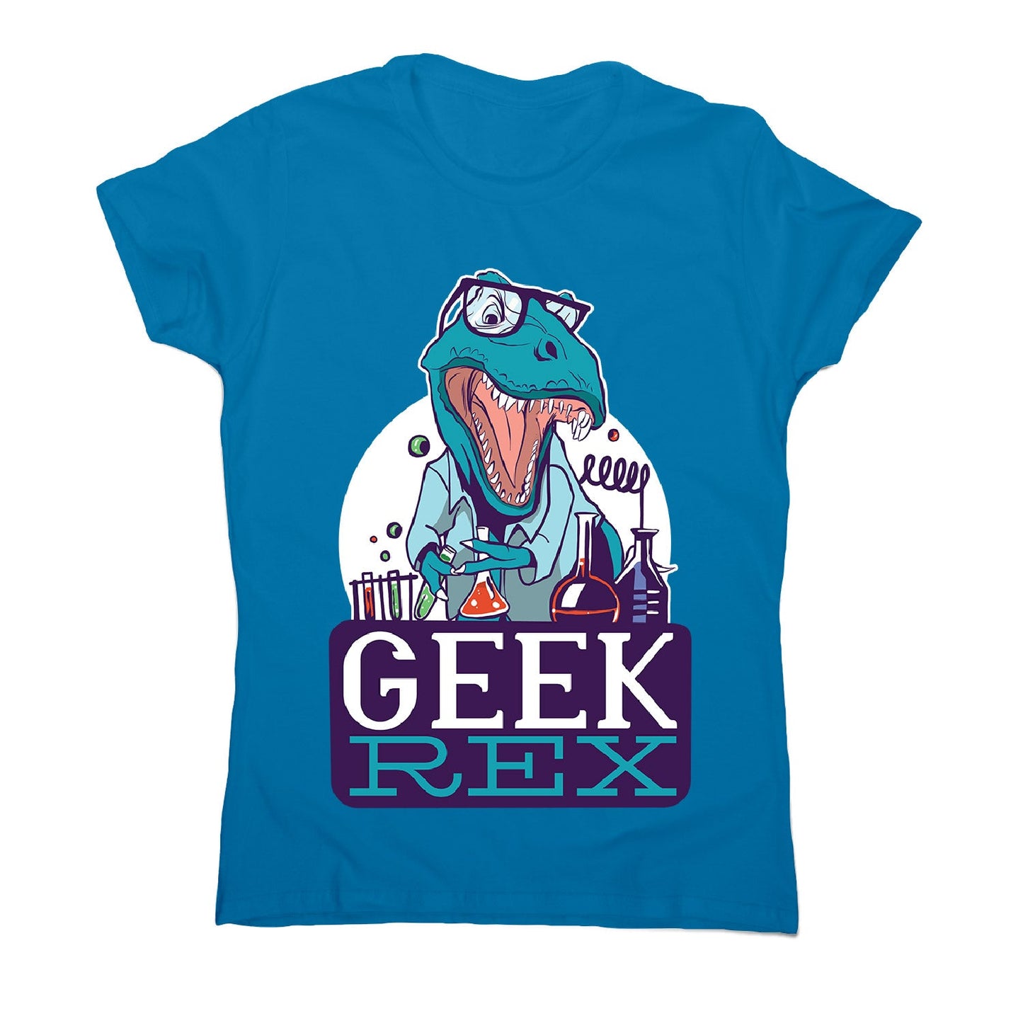 Geek t-rex - women's funny premium t-shirt