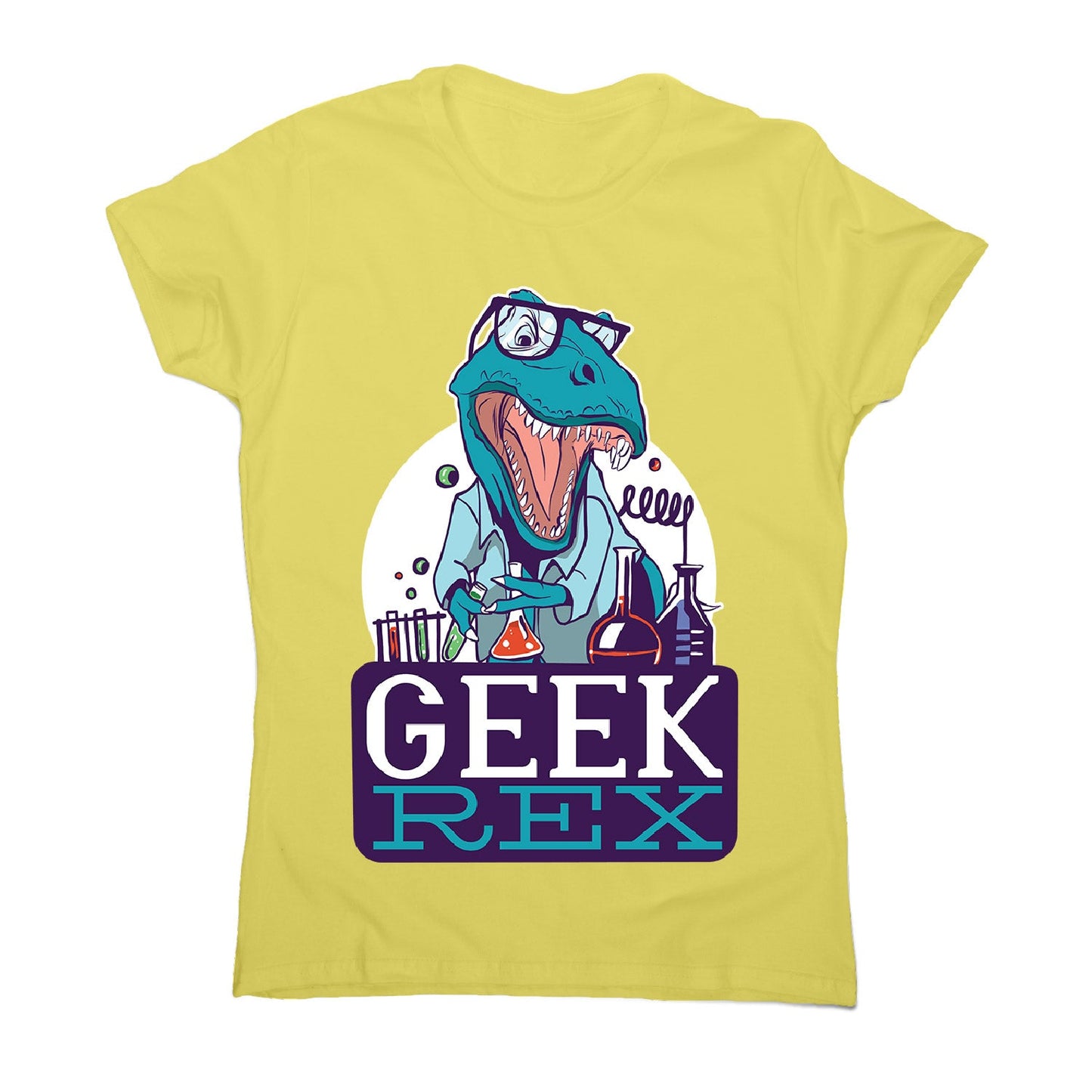 Geek t-rex - women's funny premium t-shirt
