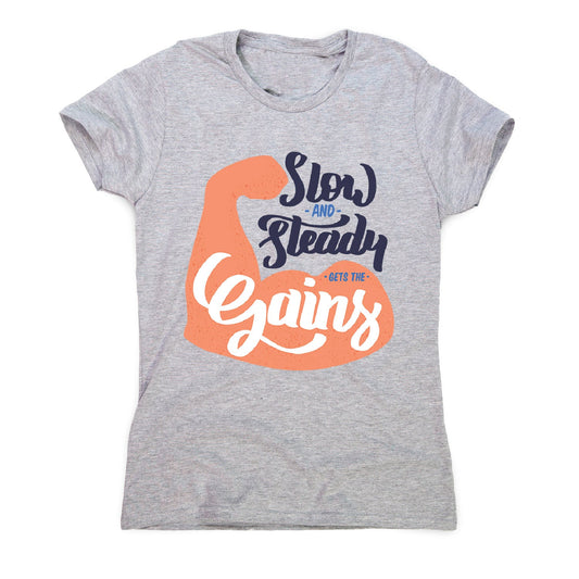 Get the gains gym - women's funny premium t-shirt