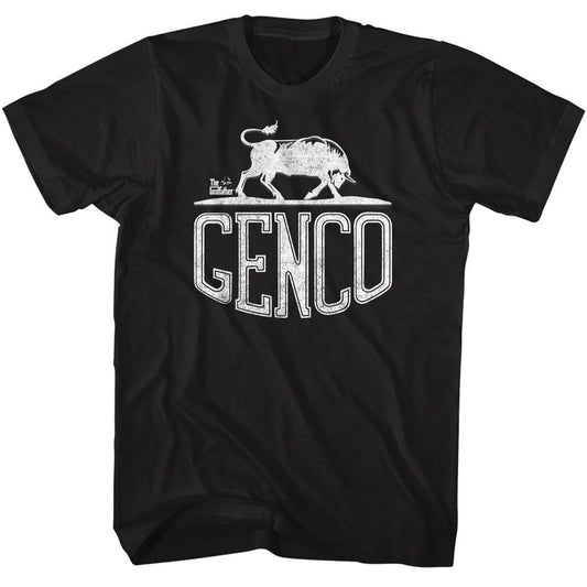 The Godfather - Genco Bull - American Classics - Solid Black Adult Short Sleeve T-Shirt - clothing by TeeHivey.com (Image 1)