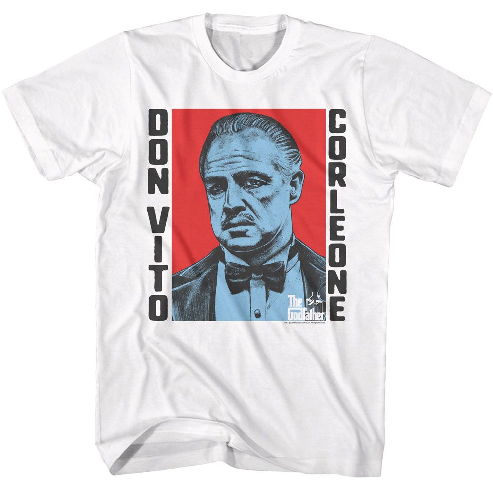 The Godfather - Don Vito Corleone - American Classics - Solid White Adult Short Sleeve T-Shirt (Image 1)