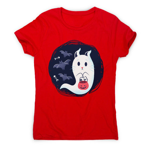 Ghost cat - women's funny premium t-shirt