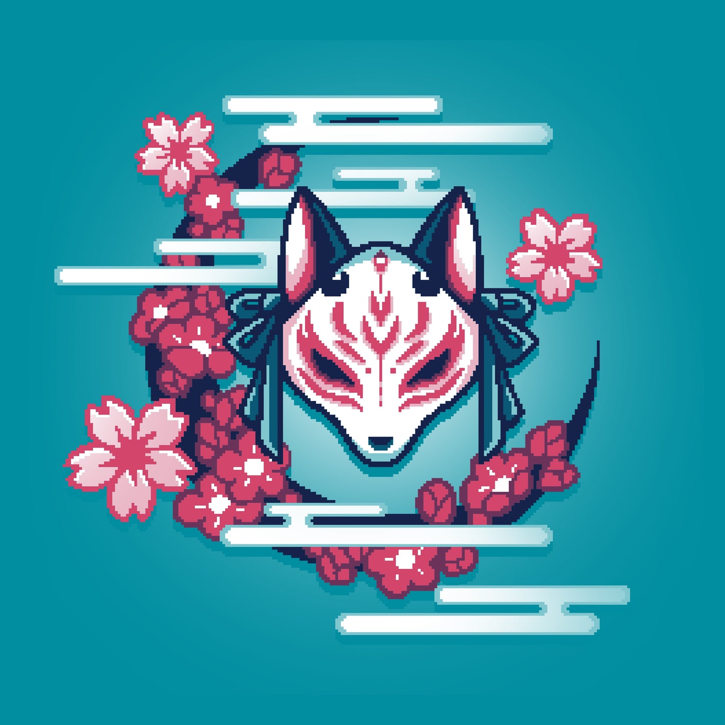 Kitsune Mask Pixel Art