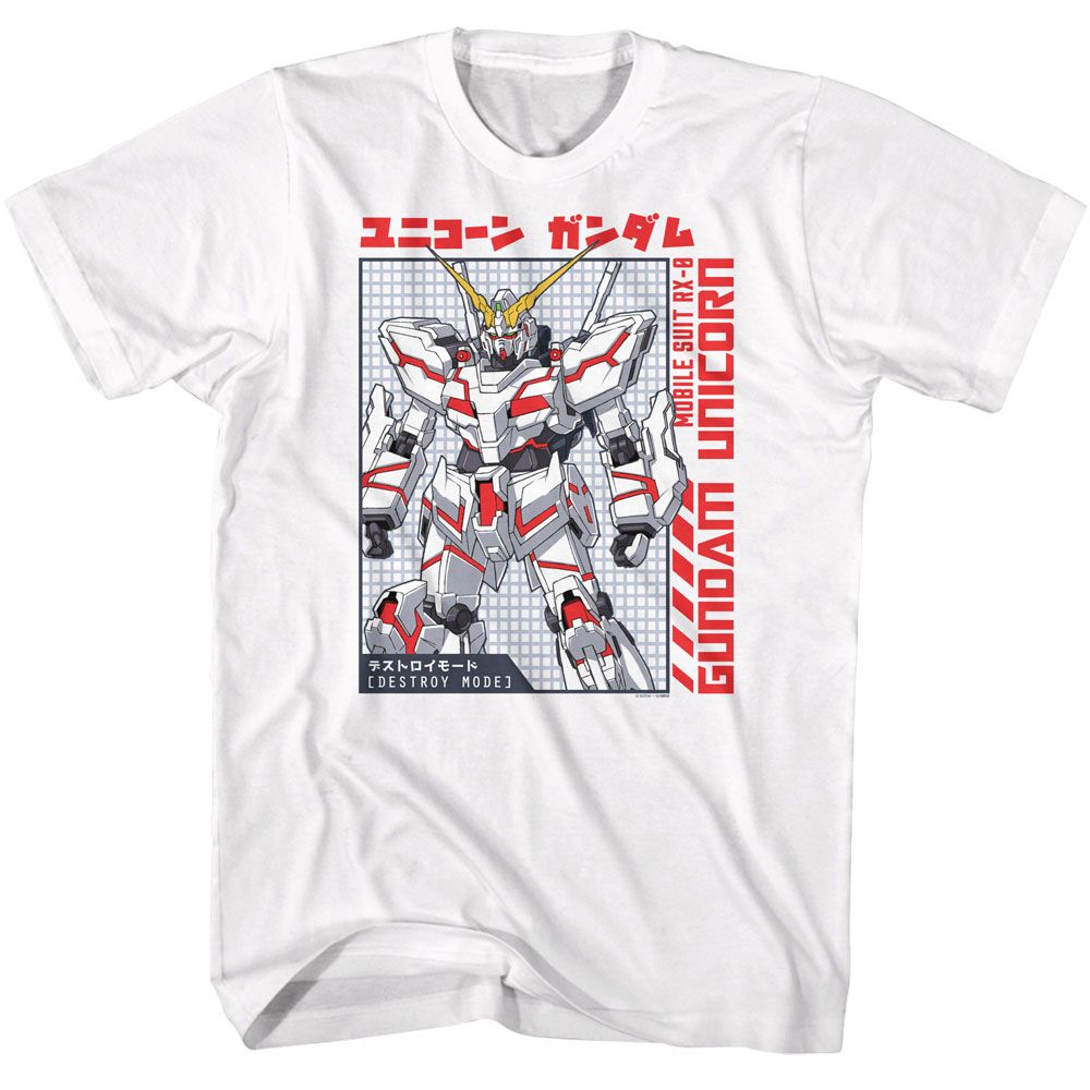 Gundam - Unicorn D Mode - Adult T-Shirt - clothing by TeeHivey.com