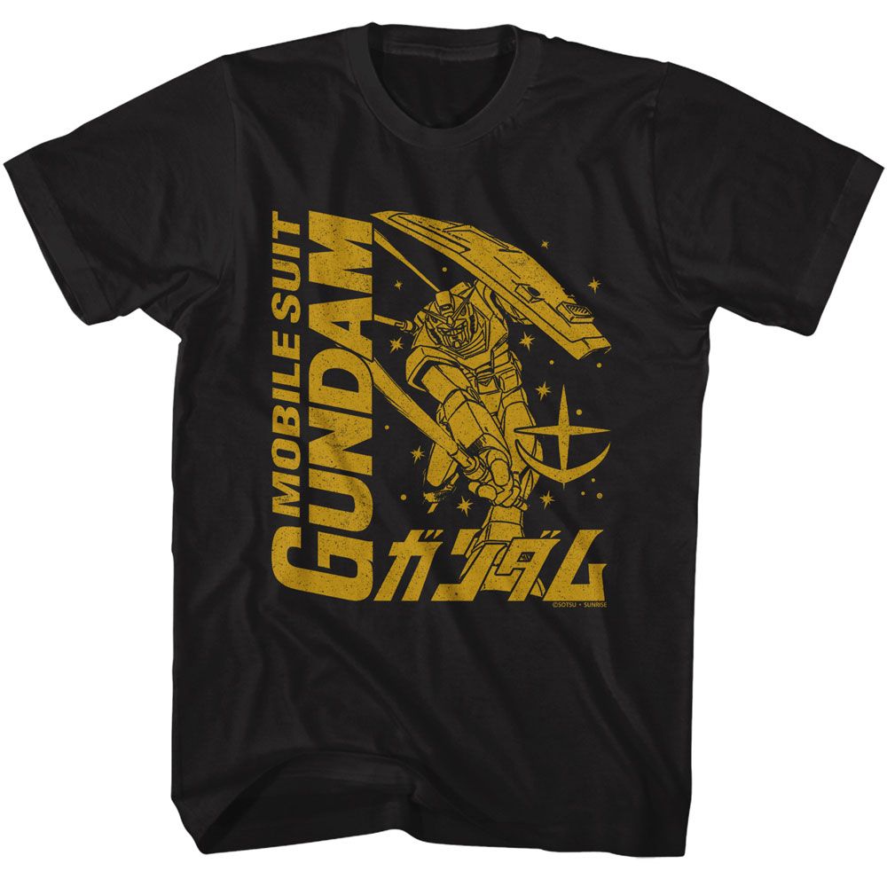 Gundam - Msg Logo Mecha Mono - Adult T-Shirt - clothing by TeeHivey.com