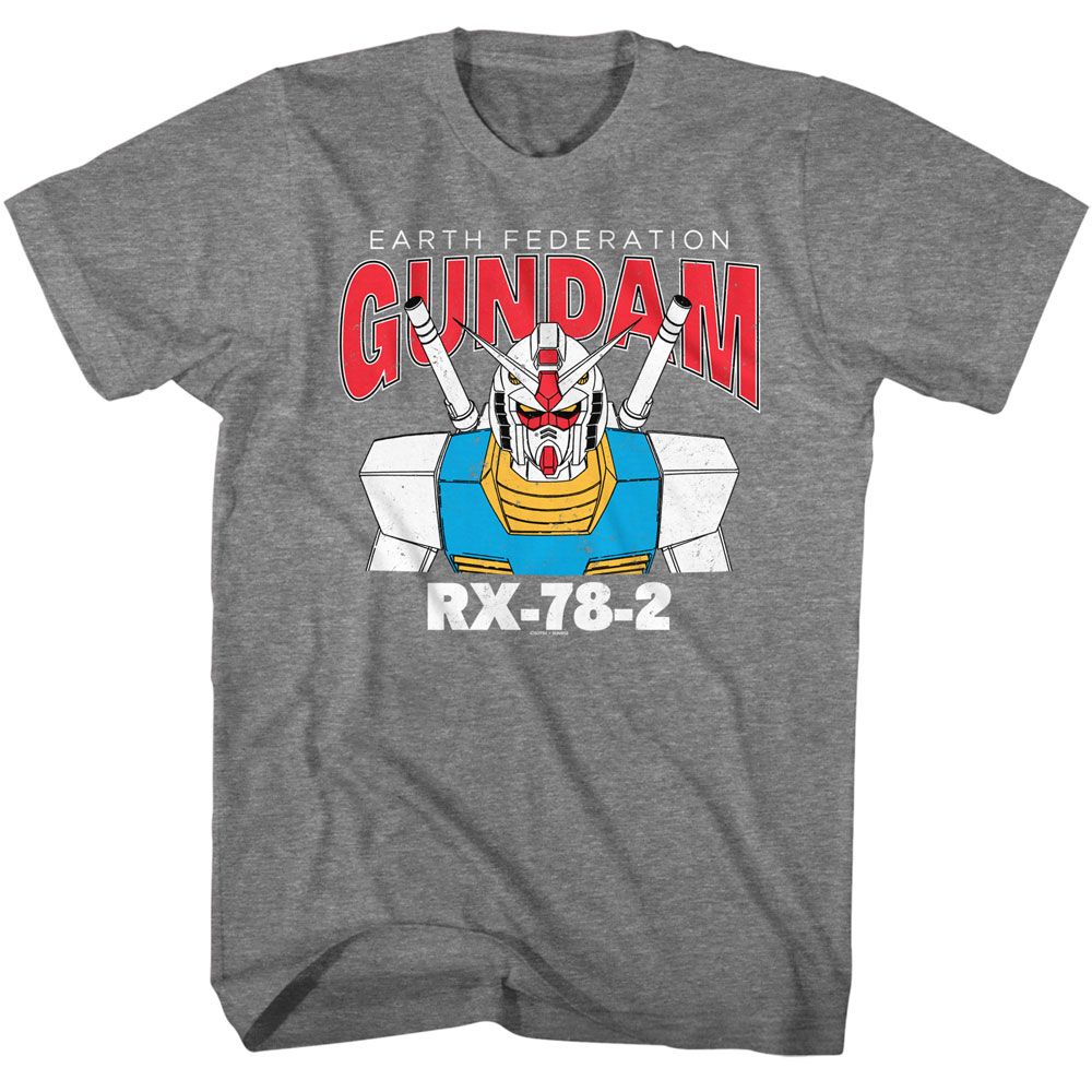 Gundam - Rx 78 2 - American Classics - Solid Gray Adult Short Sleeve T-Shirt Style001 - clothing by TeeHivey.com (Image 1)
