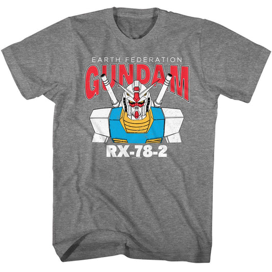 Gundam - Rx 78 2 - American Classics - Solid Gray Adult Short Sleeve T-Shirt Style001 - clothing by TeeHivey.com (Image 1)